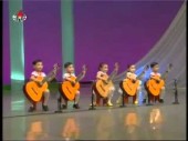 Amazing North Korean children playing guitar in unison