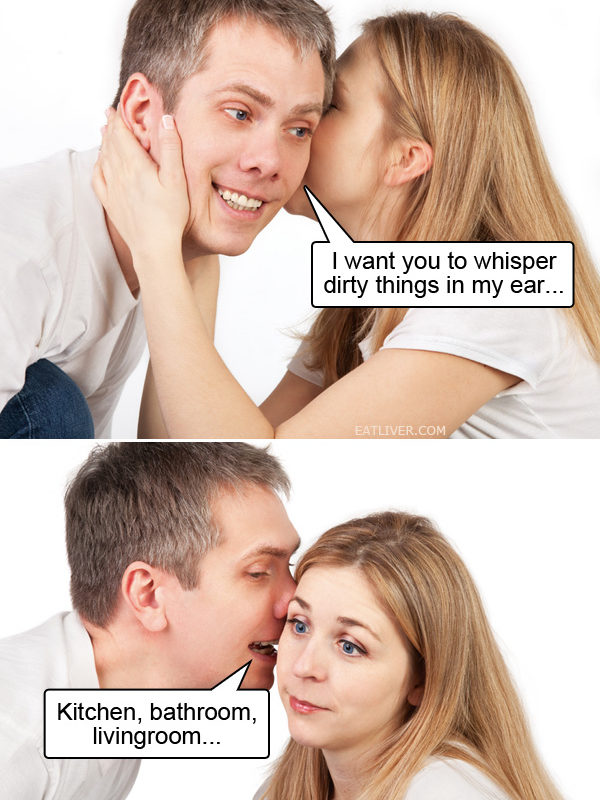 Talking dirty to your wife