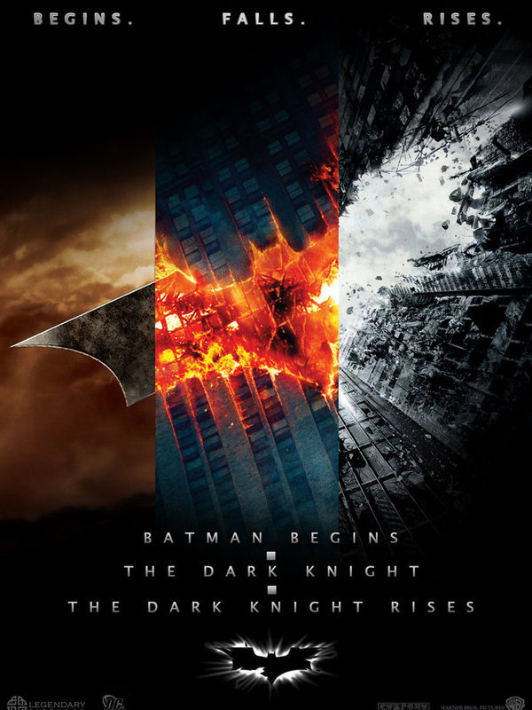 Nolan’s Batman Trilogy Posters Combined – Retrohelix.com