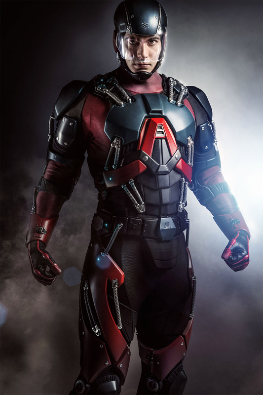 The Atom suit/armor on Arrow