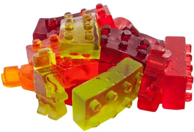 Lego building bricks candy molds